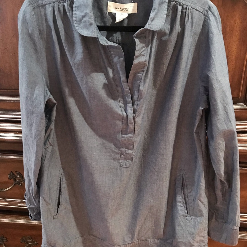 Light denim color tunic